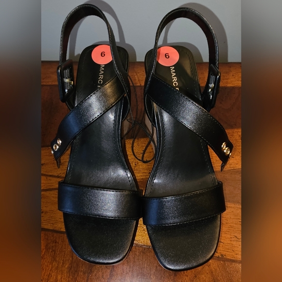 NWT-Marc Fisher-Women's Sandals-Size 6-Black - Picture 3 of 6